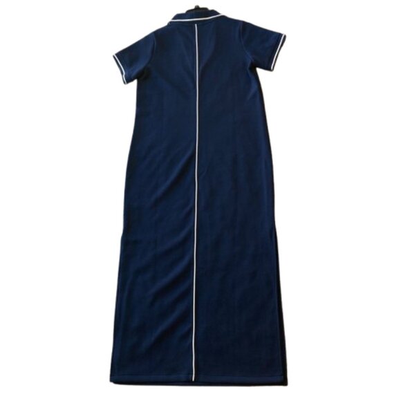 Spanx AirEssentials Pique Polo Midi Dress Medium M Timeless Navy NWT - Picture 12 of 12
